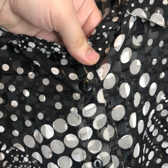 Club Z Collection Polka Dot Top 3X PLUS SIZE - Picture 3 of 8